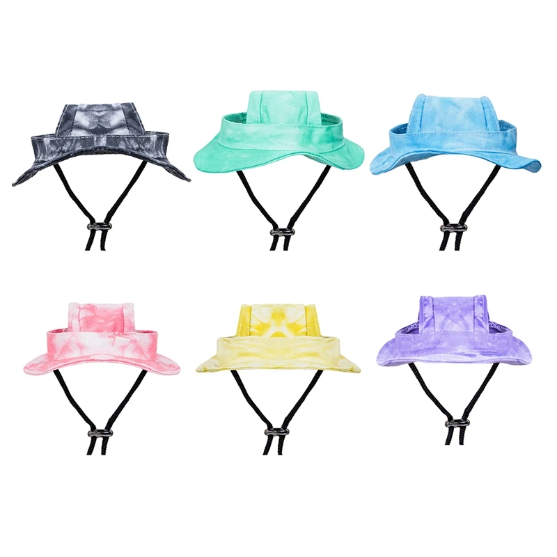 Sombrero de béisbol con orificios para las orejas para mascotas, gorra ajustable para perros grandes, medianos y pequeños, sombrero para el sol para senderismo al aire libre, Verano - imagen 2