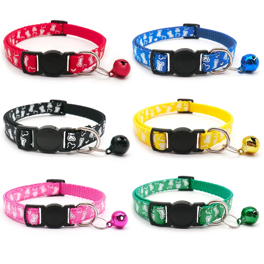 100 Uds. Collares ajustables para mascotas, collares bonitos para perros, collares para gatos, accesorios duraderos y cómodos para animales - imagen 2