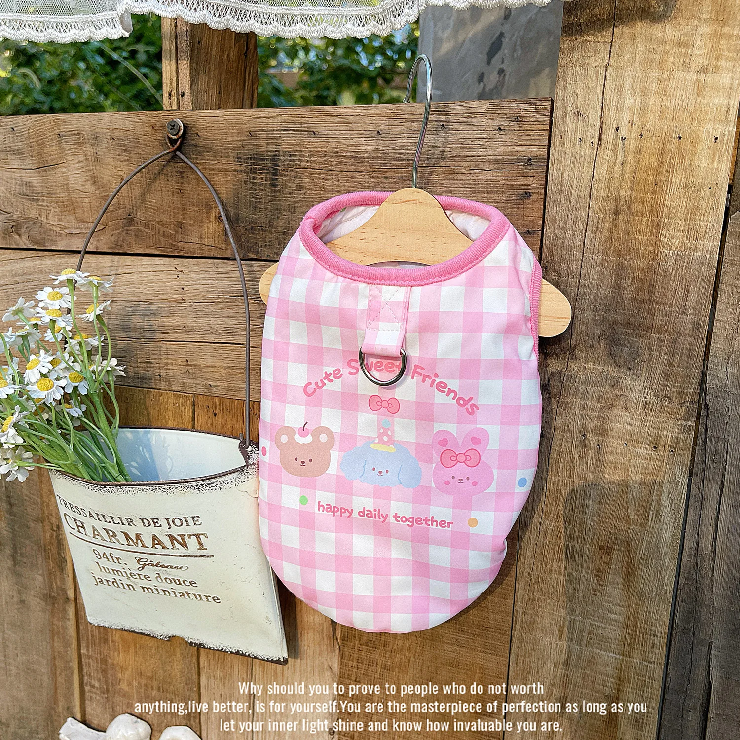 Abrigo a cuadros de otoño e invierno para mascotas, chaleco doble de doble cara cálido para gatos, ropa para perros pequeños, ropa para cachorros - imagen 3