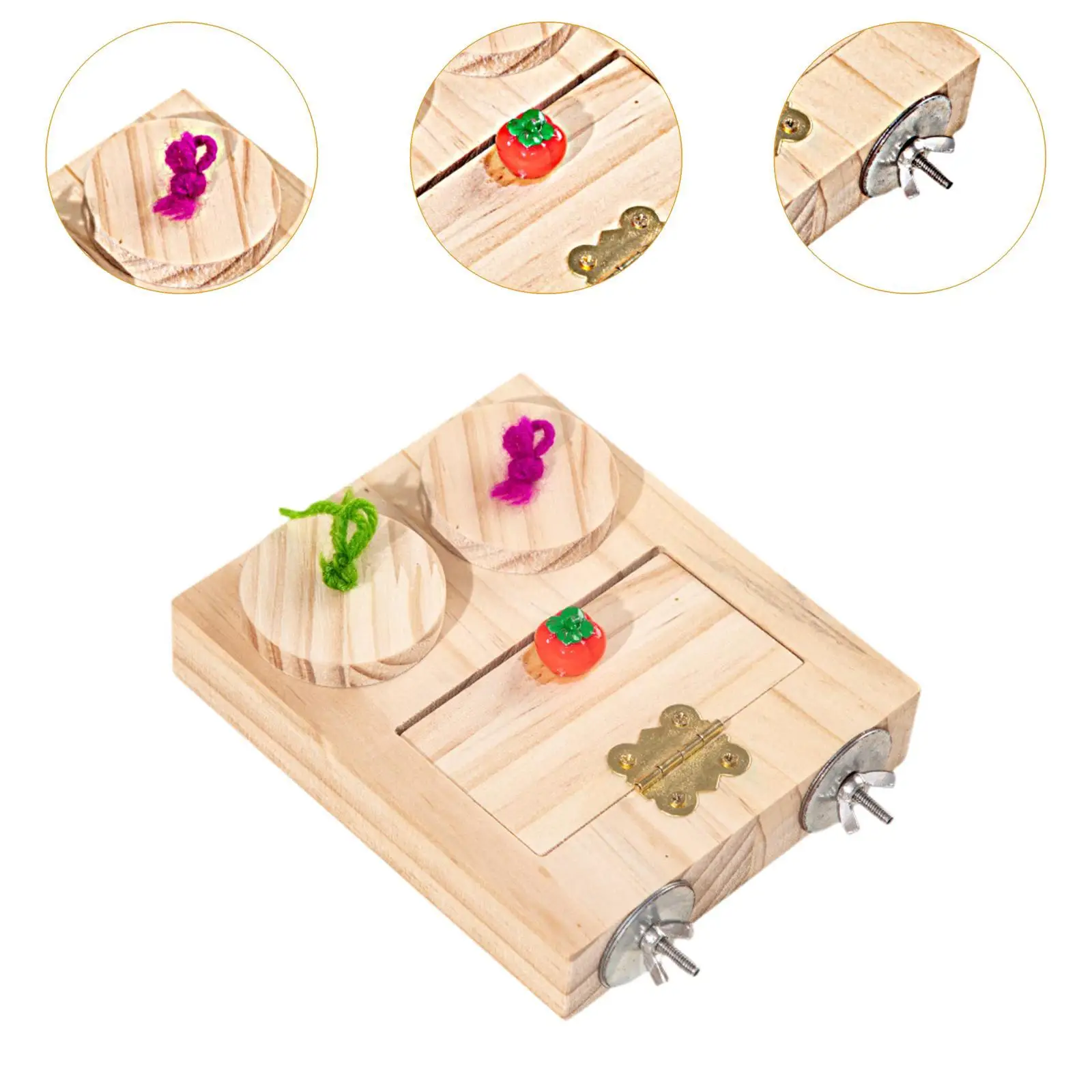 Bird Puzzle Toy Parrot Enrichment Toy Educational Treats Dispenser Food Training Bird Foraging Box Toy Foraging Toy for Mouse Bird Puzzle Toy Parrot Enrichment Toy Educational Treats Dispenser Food Training Bird Foraging Box Toy Foraging Toy for Mouse