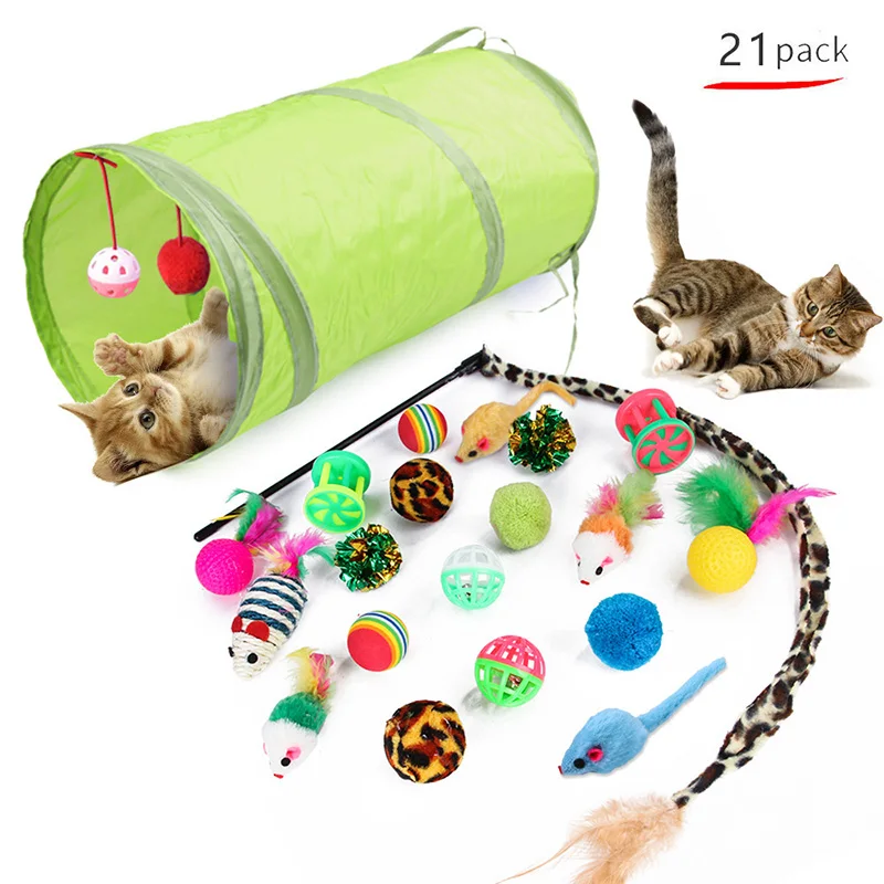 Pack juguetes interactivos para gatos: palo y ratón sisal natural - imagen 3