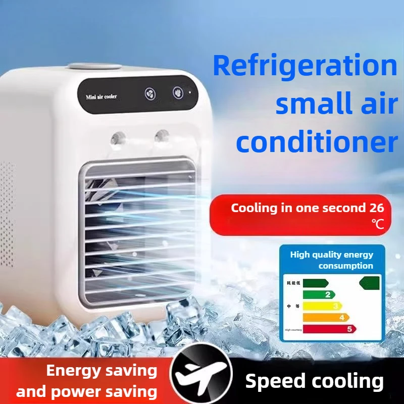 Aire acondicionado pequeño para mascotas, ventilador de refrigeración, Mini artefacto de refrigeración para perros, gatos y conejos, productos para mascotas con pulverizador de agua - imagen 2