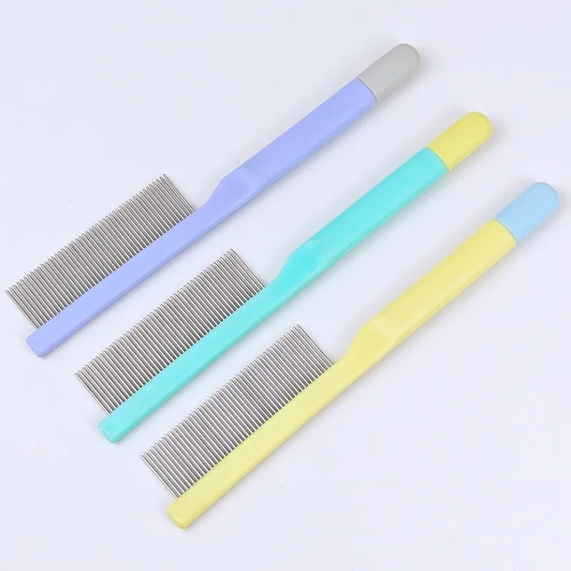 Peine cepillo acero inoxidable para gatos y perros: elimina pulgas - imagen 2