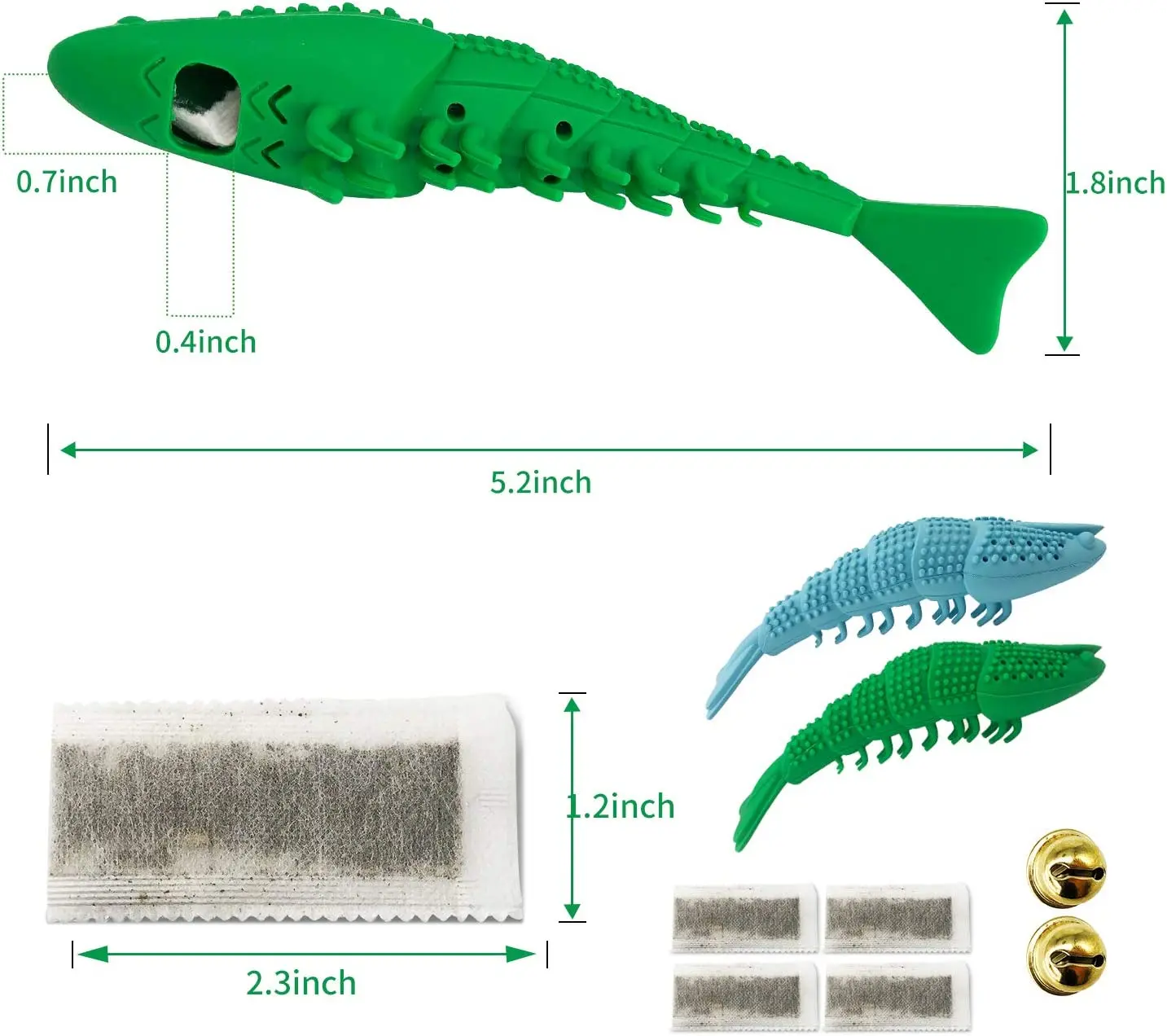 ATUBAN-cepillo de dientes para gatos, juguete con hierba gatera, cuidado Dental de goma interactivo para gatitos, juguetes duraderos para masticar seguro en forma de cangrejo - imagen 4
