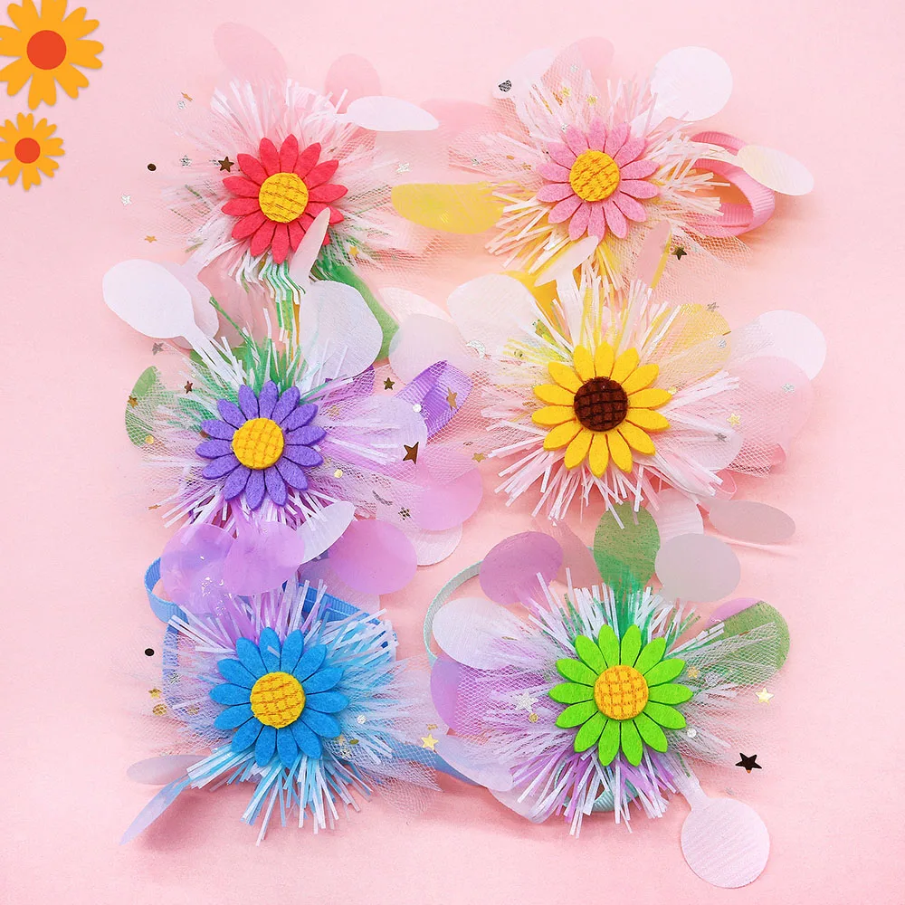 50 Uds. Pajaritas de encaje a la moda para perros, decoración para el cuidado de cachorros, pajarita para perros y gatos, Collar ajustable, accesorios para mascotas - imagen 3