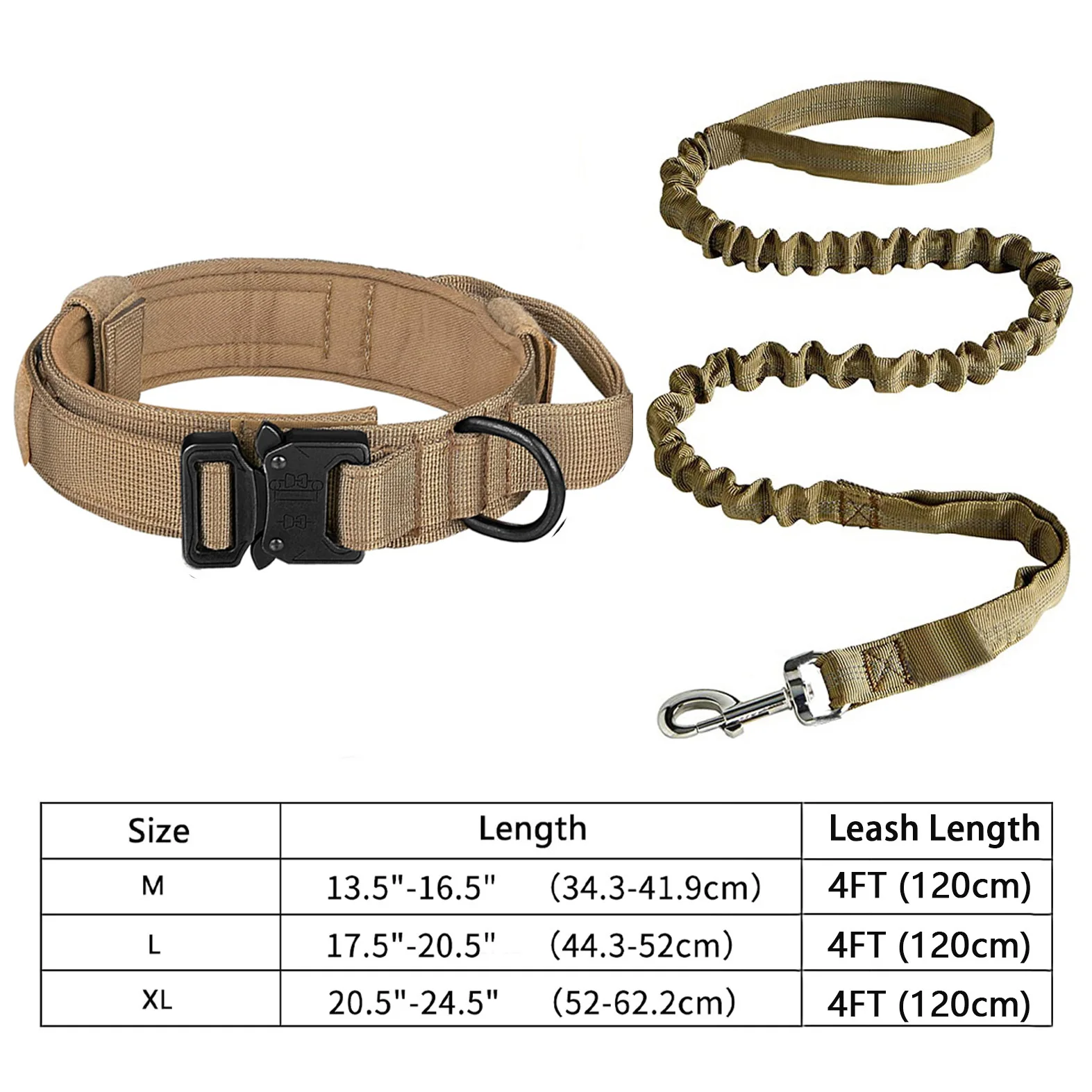 Collar y correa para perros resistentes y ajustables para paseos - imagen 3