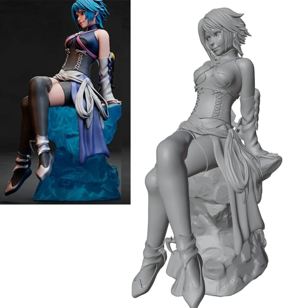 Miniatura anime impresa en 3D sin montar ni pintar para decorar - imagen 2
