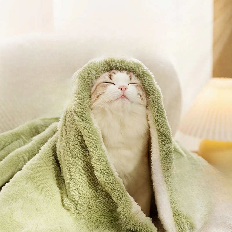 Manta felpa suave para gatos y perros – Ideal para el frío - imagen 4