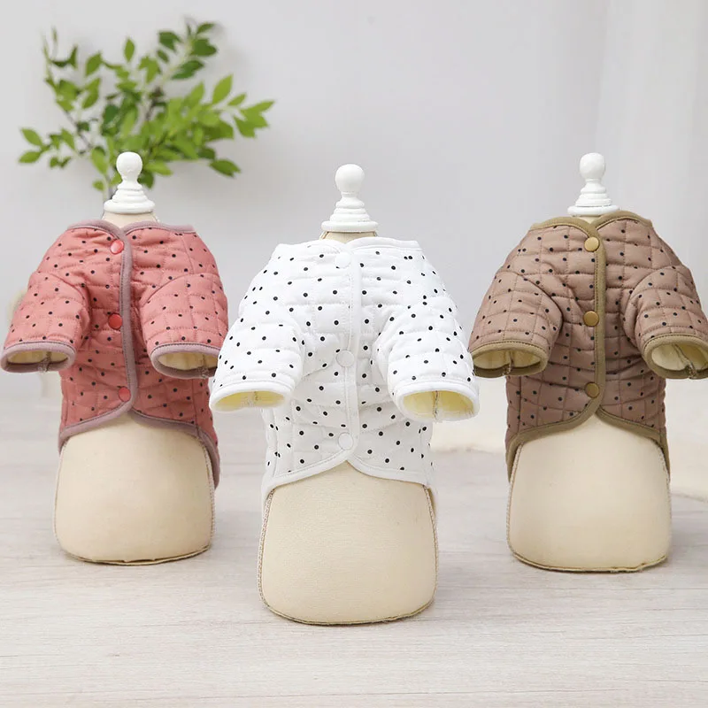 Ropa para perros, abrigo acolchado de algodón de manga larga para perros pequeños, disfraces para mascotas Dachshund Shih Tzu Chiwawa, chaqueta para cachorros, ropa XL - imagen 4