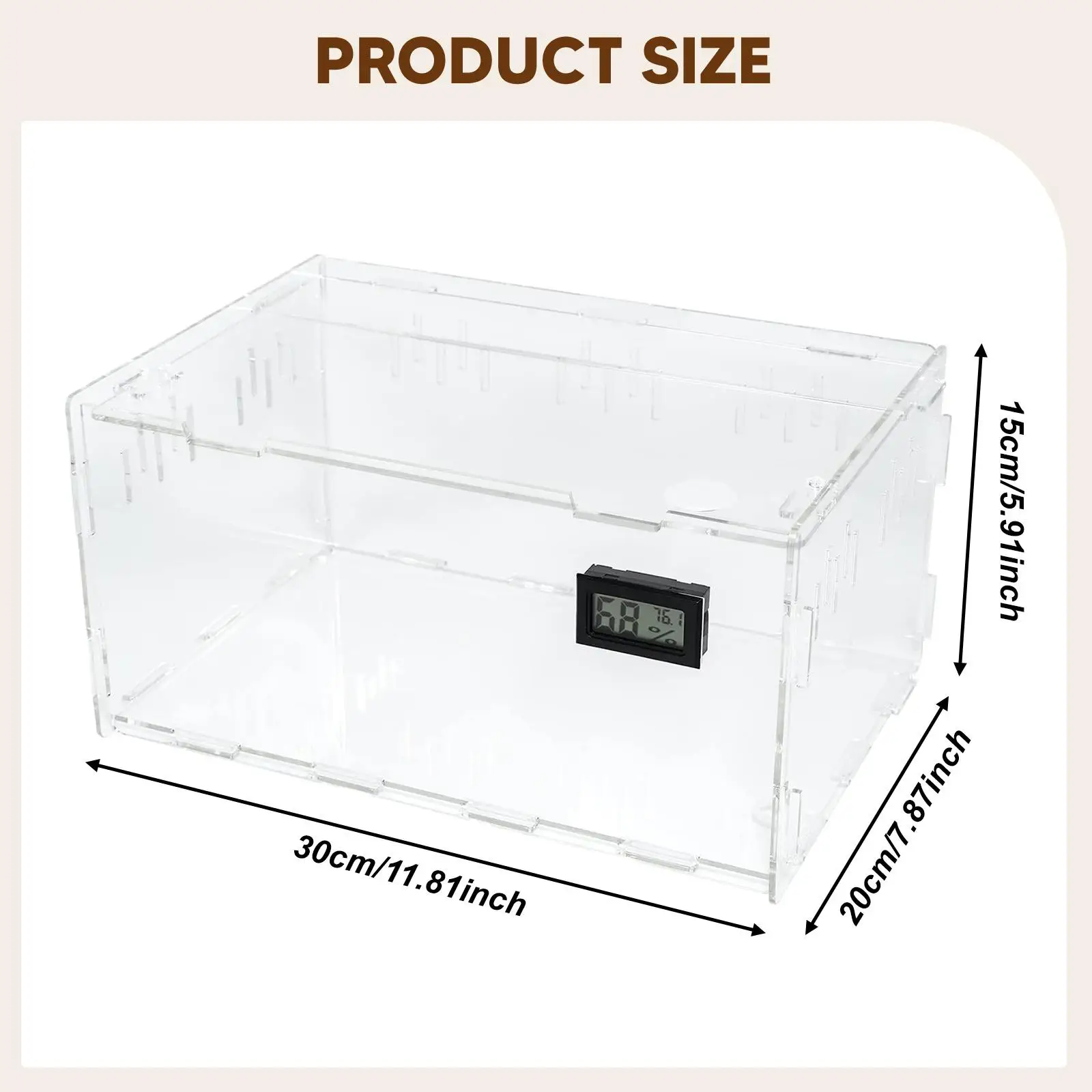 Terrario para reptiles, tanque de cría, caja de cría, contenedor para incubar