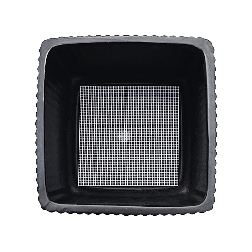 20 piezas herramienta para bonsái, hoja de malla con agujero, red inferior para maceta, Control de plagas, previene la pérdida de suelo, junta transpirable blanca - imagen 5