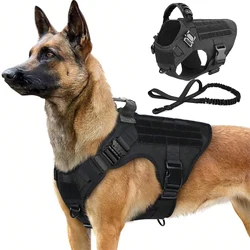 Arnés táctico con correa para perro grande – Entrenamiento y paseo