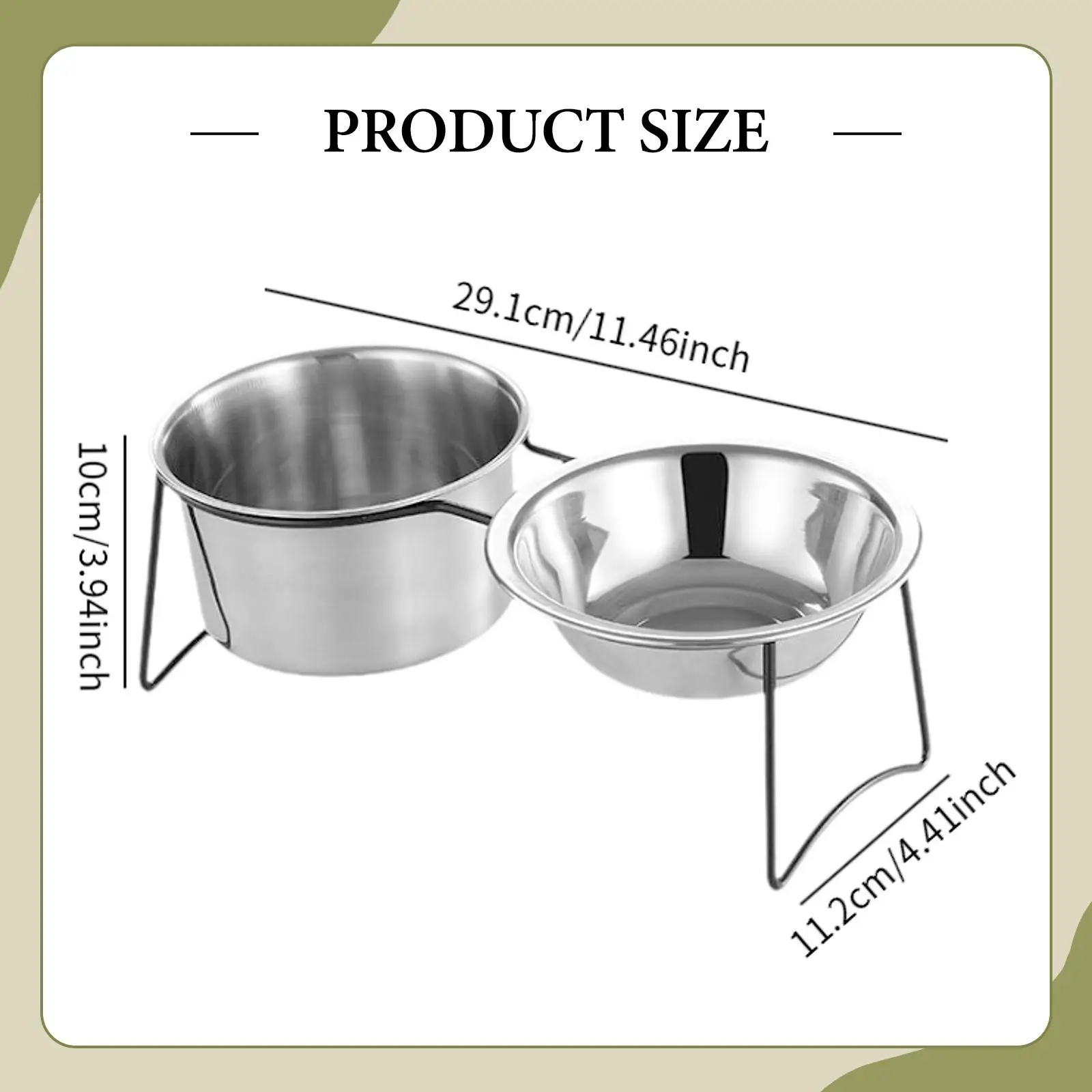 Cat Water and Food Bowl Feeder Feeder Station Feeding Dish for Kitten Kitty