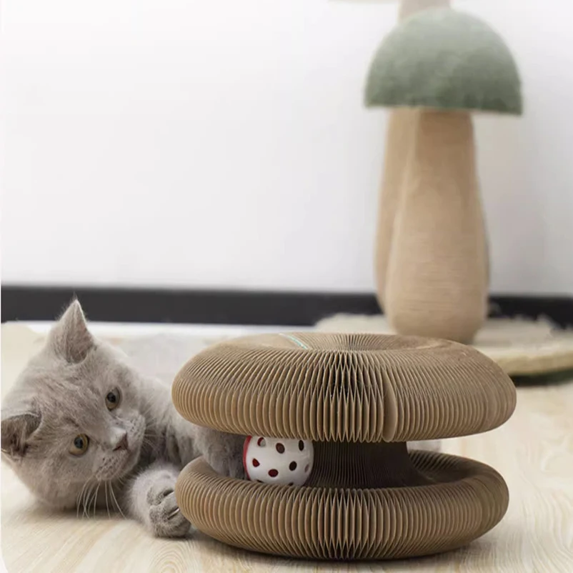 Rascador con forma de órgano para gatos