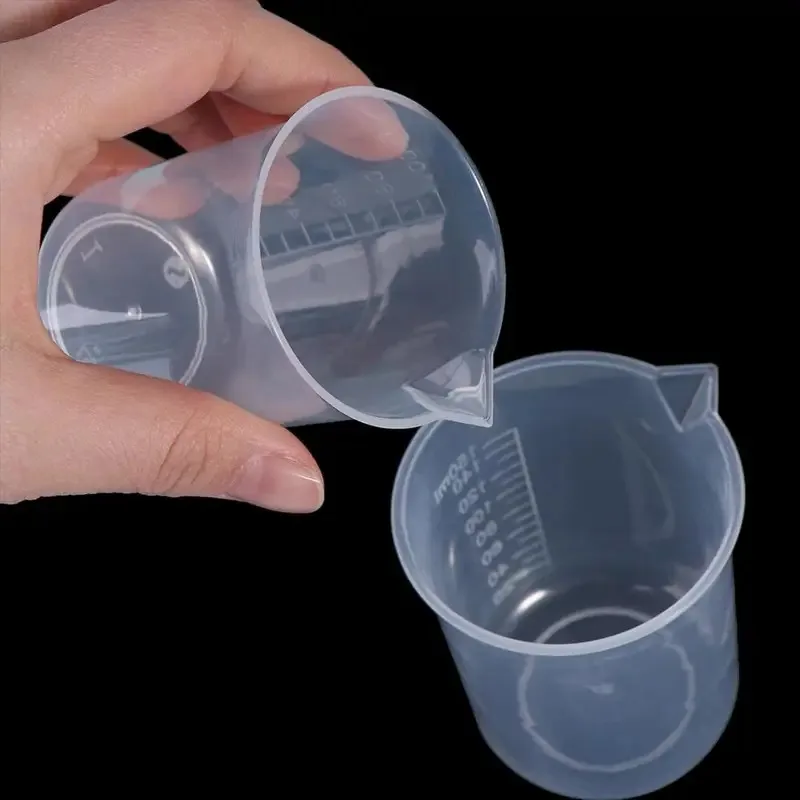 Taza medidora de alimentos para mascotas graduada transparente, herramienta de medición precisa de alimentos para perros y gatos, vaso de plástico apilable para porciones de alimentación de mascotas - imagen 4