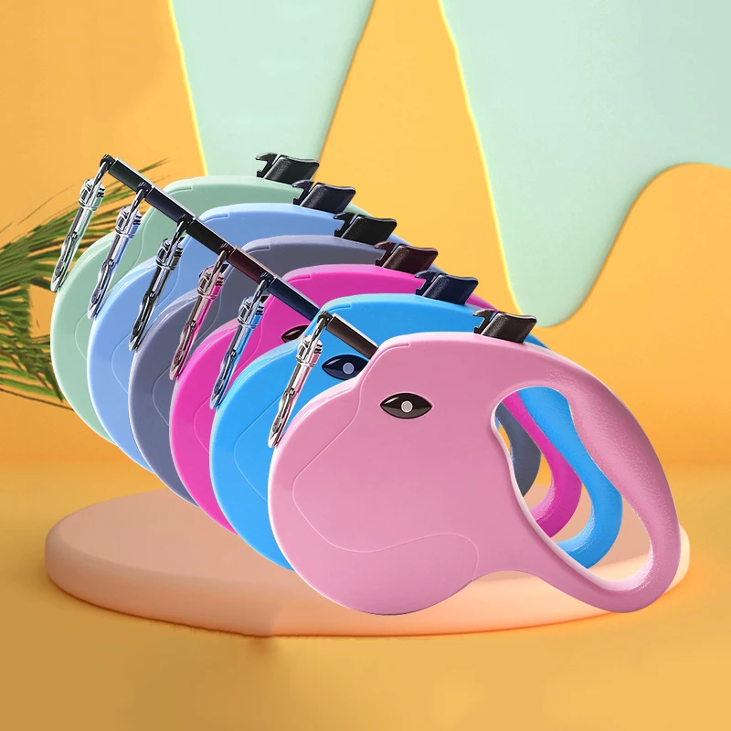 Correa para perro de 5M, cuerda de tracción de nailon retráctil automática, correa para caminar para mascotas, correa para ruleta, producto de extensión de plomo para correr para cachorros - imagen 4