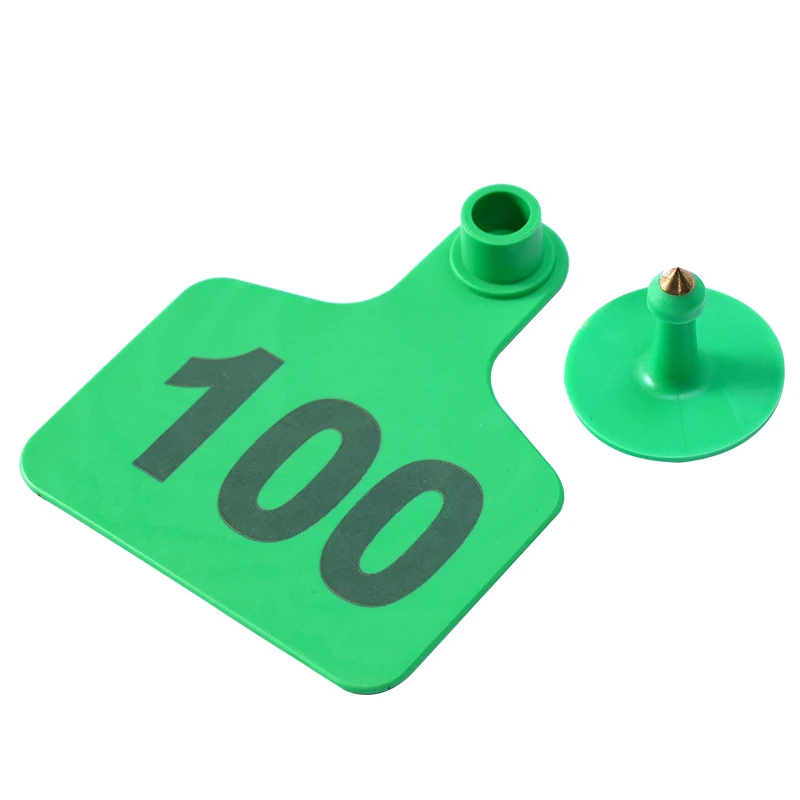 Previene la pérdida Con palabras No.001-100 Número Etiqueta de oreja de cobre Tarjeta de identificación especial para cerdos, vacas, ovejas y ganado - imagen 5
