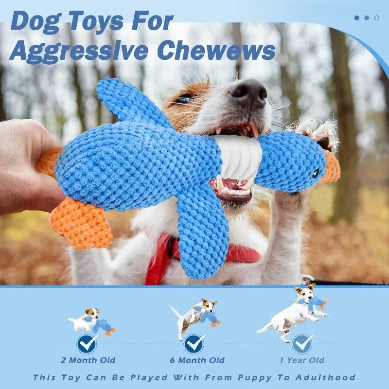 Juguete mordedor chirriante para perros y gatos - Peluche interactivo - imagen 5