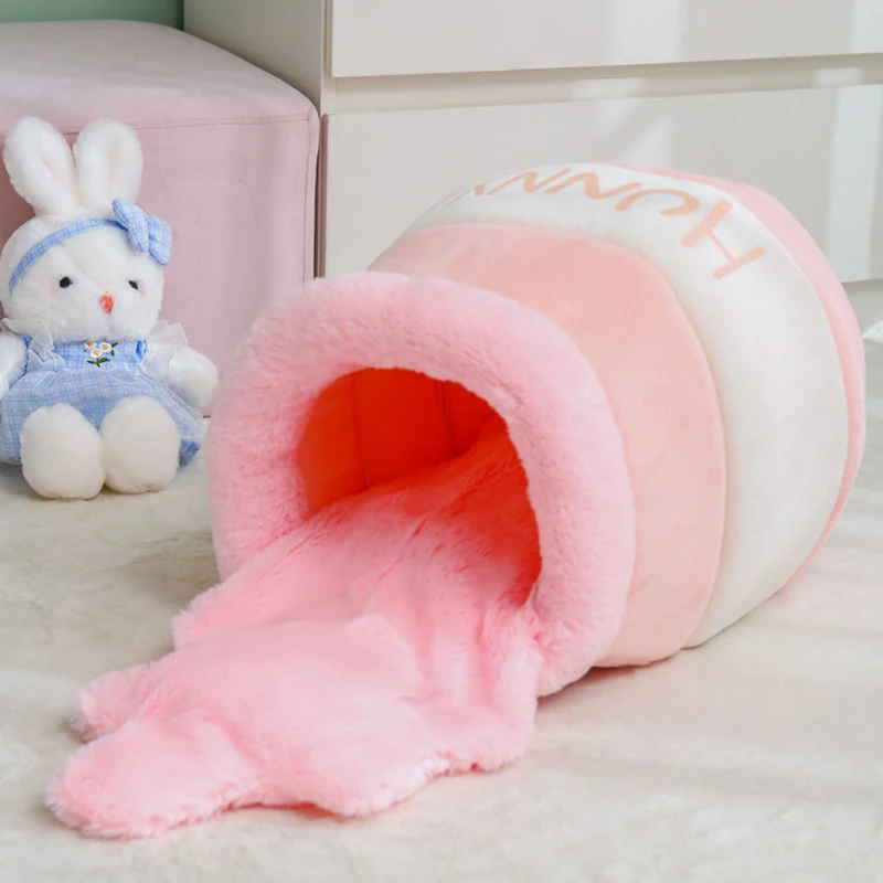 Cama cueva para gatito suave y cálida - imagen 4