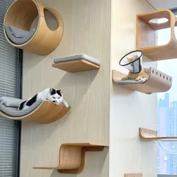 Muebles de pared para gatos con rascadores - Arbol estable