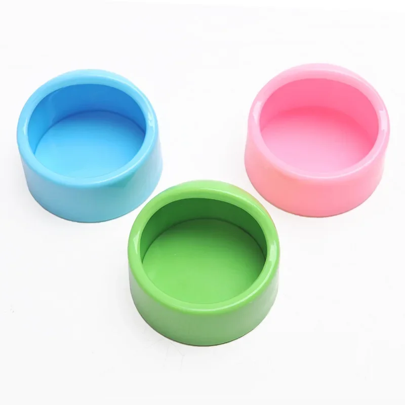 Cuenco de comida para hámster, cuenco de comida ABS de imitación de porcelana, cuenco antigiro para erizo, suministros para mascotas - imagen 4