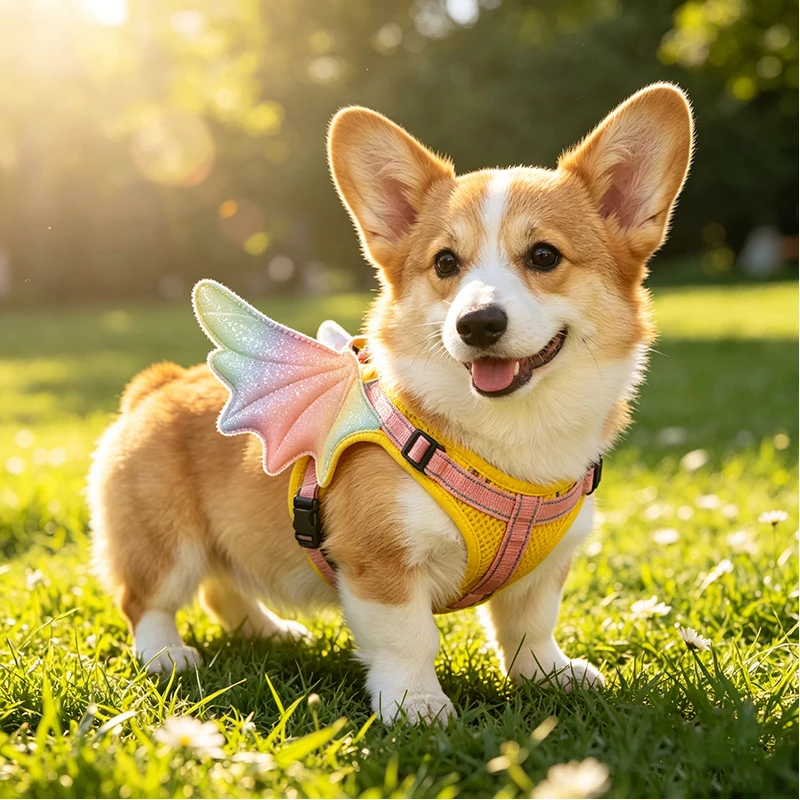 Arnés con alas de ángel transpirable en malla para perros y gatos - imagen 4