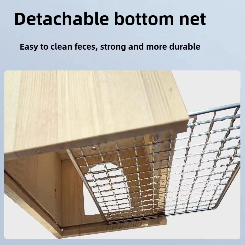 Nidos para pájaros colgantes, casa de madera transpirable para incubar pájaros, suministros para mascotas, golondrina, pinzón, ardilla, pájaros pequeños, caja de nidos para animales - imagen 3