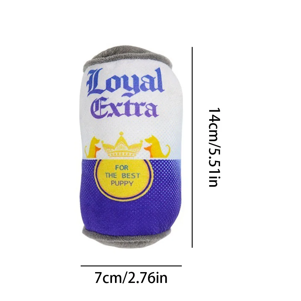 Juguete de peluche para latas y botellas de vino para perros, juguete molar chirriante resistente a masticar, duradero no tóxico para entrenamiento interactivo y alivio del aburrimiento, - imagen 5