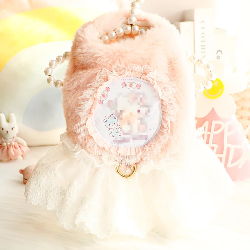 Vestido de invierno para perros y gatos, falda de felpa de lujo para invierno, disfraz de princesa para boda, cachorro, caniche, Schnauzer, ropa para cachorros