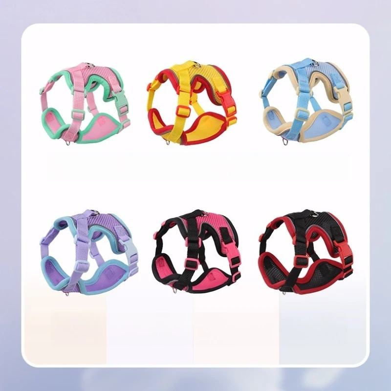 Arnés de verano para gatos y perros pequeños: chaleco resistente a la fuga con malla transpirable y correas de dos tonos para aventuras al aire libre - imagen 2