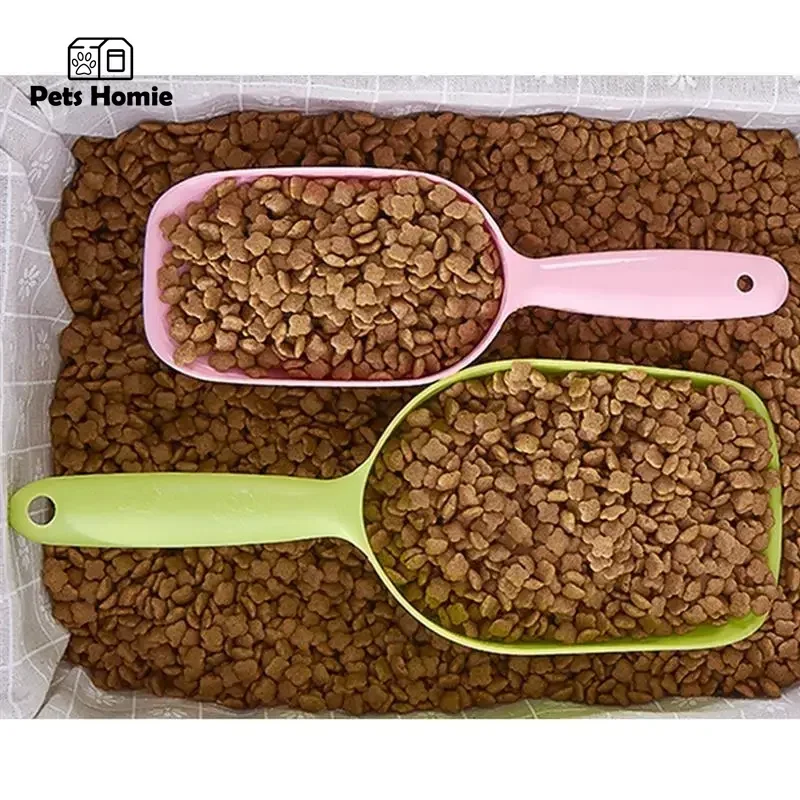Pala de plástico para comida de mascotas, cuchara para comida para cachorros, taza medidora para comida para perros, cuchara para comida para gatos, suministros de alimentación para mascotas, accesorios para perros, 1 ud. - imagen 2
