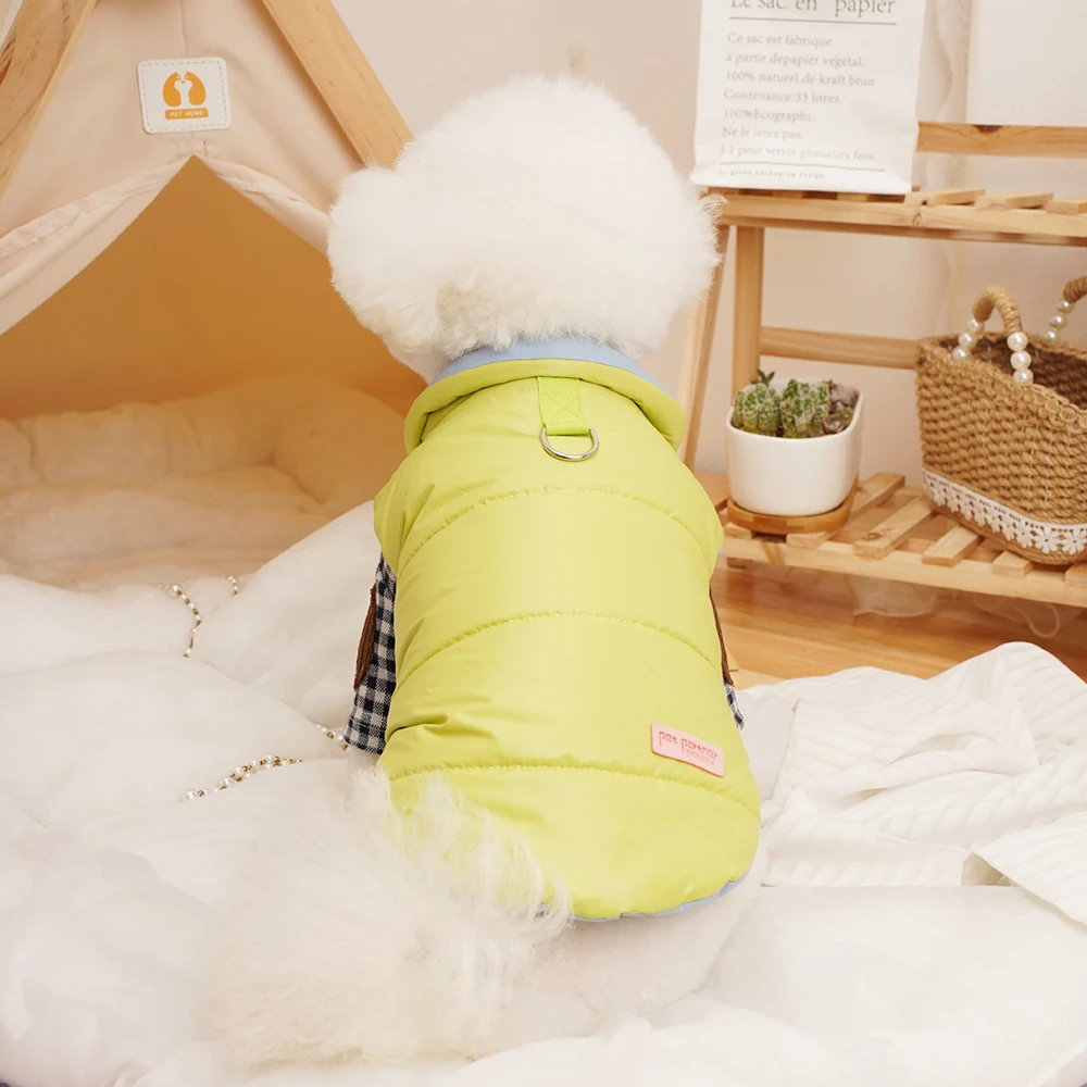 Abrigo de perro de doble cara, ropa de invierno cálida y Reversible para perros pequeños, ropa para Chihuahua, chaquetas de plumón para cachorros, disfraces - imagen 5