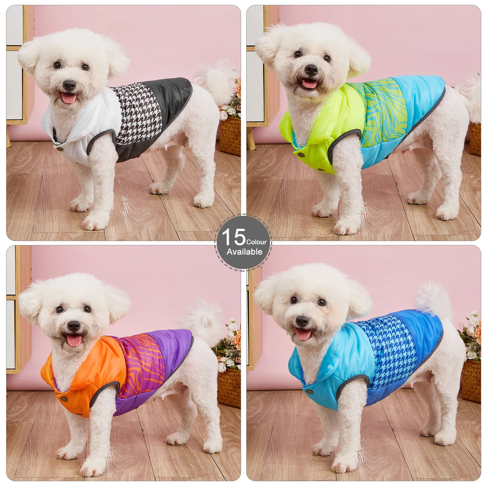 Abrigo de invierno para mascotas, ropa para perros, ropa de invierno, ropa cálida para perros pequeños, abrigo de Navidad para perros grandes, ropa de invierno para Chihuahua - imagen 2