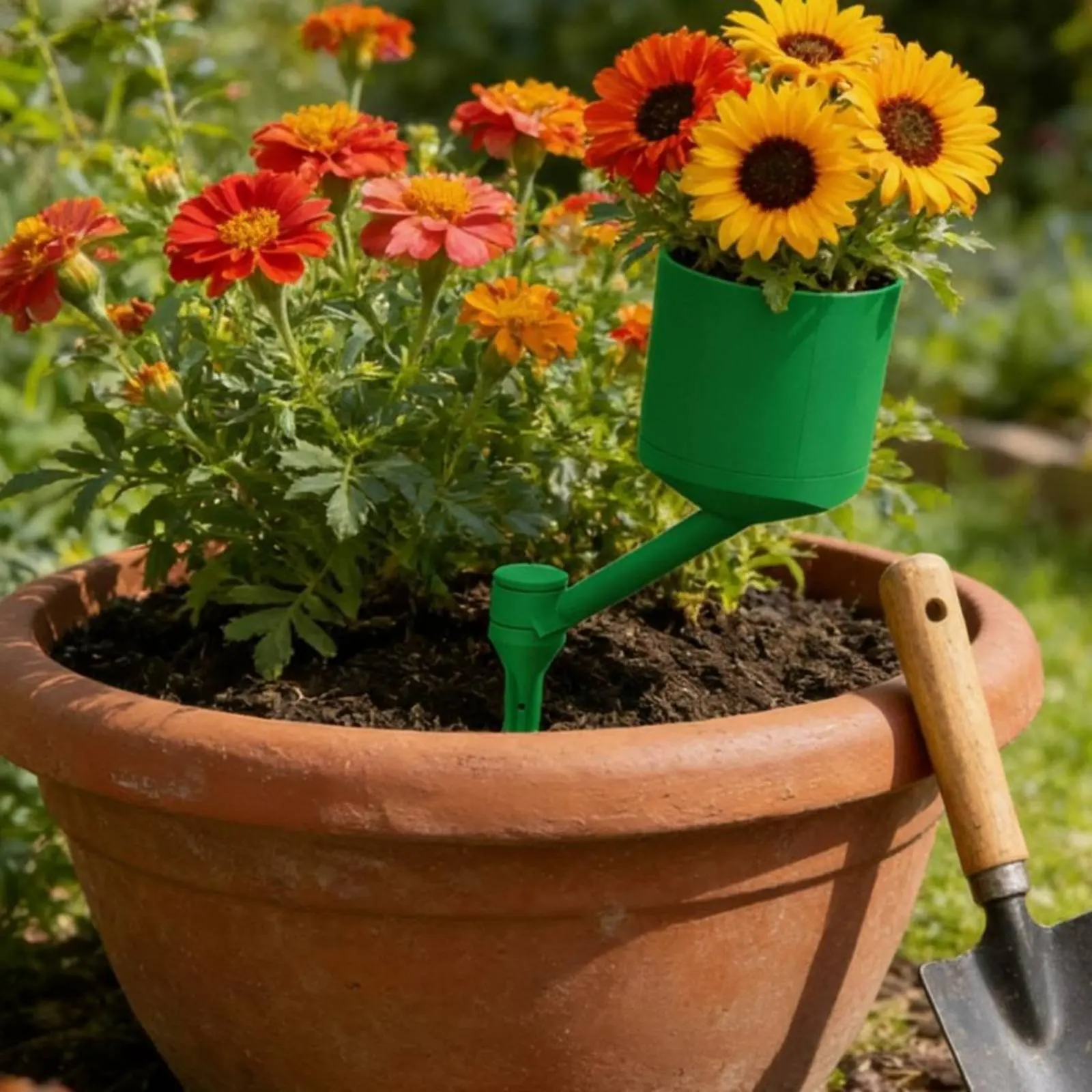Riego automático plantas giratorio estaca reutilizable aspersor lento - imagen 2