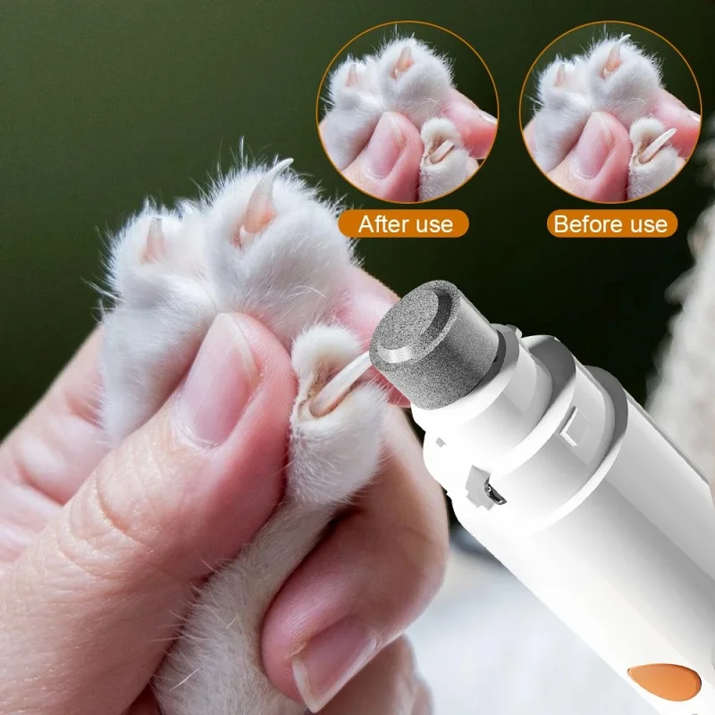 Molinillo de uñas eléctrico para mascotas popular con luz LED para iluminar la línea sanguínea, adecuado para gatos y perros, cortaúñas eléctrico - imagen 3