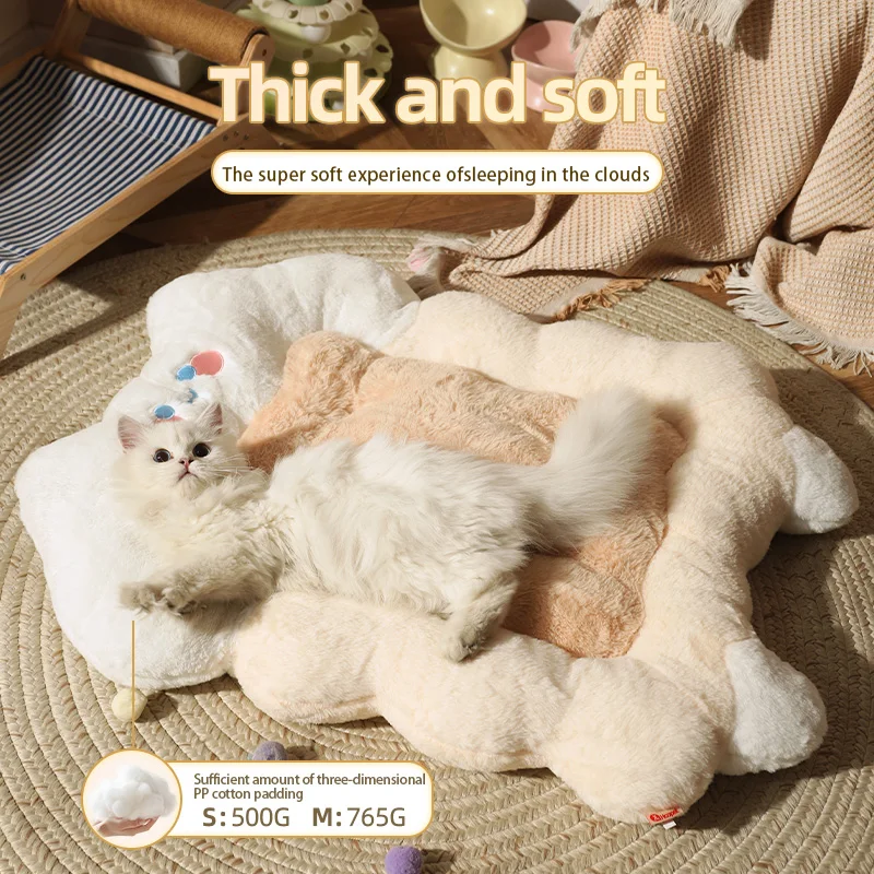 HOOPET-masaje para gatos, estera de galletas y gatitos para dormir cálido para invierno, nido Universal para perros y mascotas, casa para gatos, cama para gatos, sofá para gatos - imagen 3