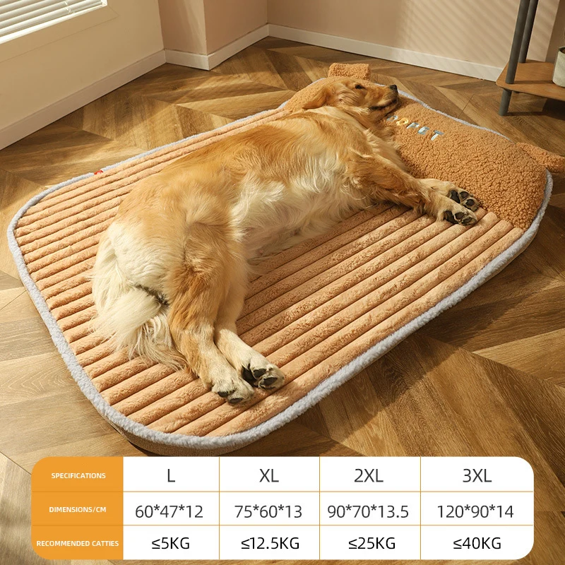 HOOPET Dog Bed Warm Mat Winter Cat Sleeping Cushion Padded Puppy Kennel Blanket Soft Removable Mattress Pet Supplies - imagen 3