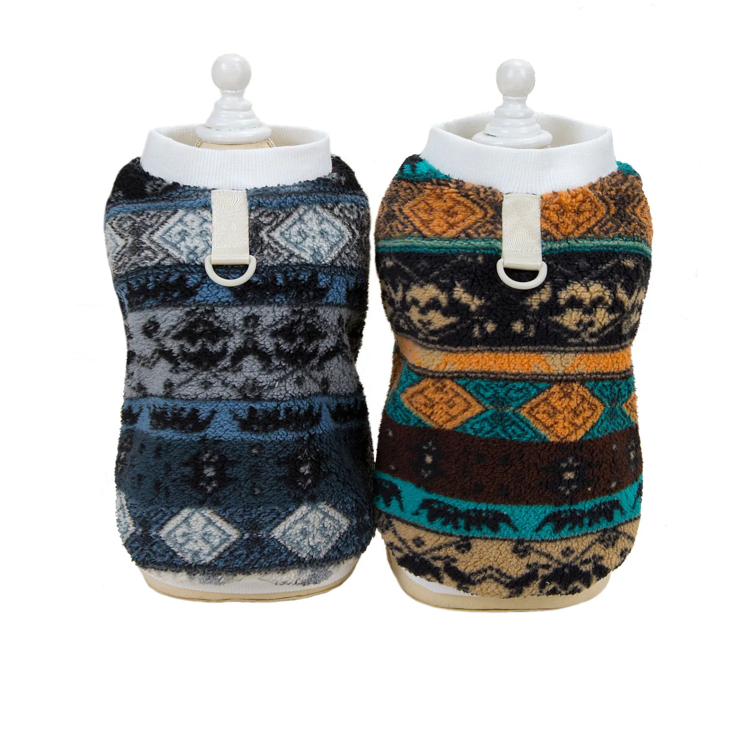 Suéter de invierno para perros pequeños, ropa térmica suave de lana para perros, suéter para cachorros de Chihuahua Yorkie, jersey para mascotas con anillo de correa