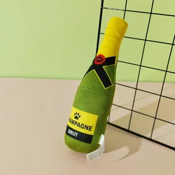 Juguete masticable para perros – Forma de botella de vino, limpia dientes
