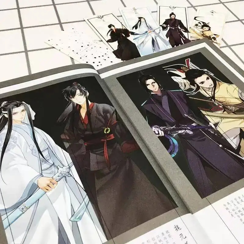 3 libros/juego Chi Di Yun Qin Ji gran maestro del cultivo demoníaco cómic Vol.1-3 Wei Wuxian, Lan Wangji libros de Manga antiguos - imagen 5