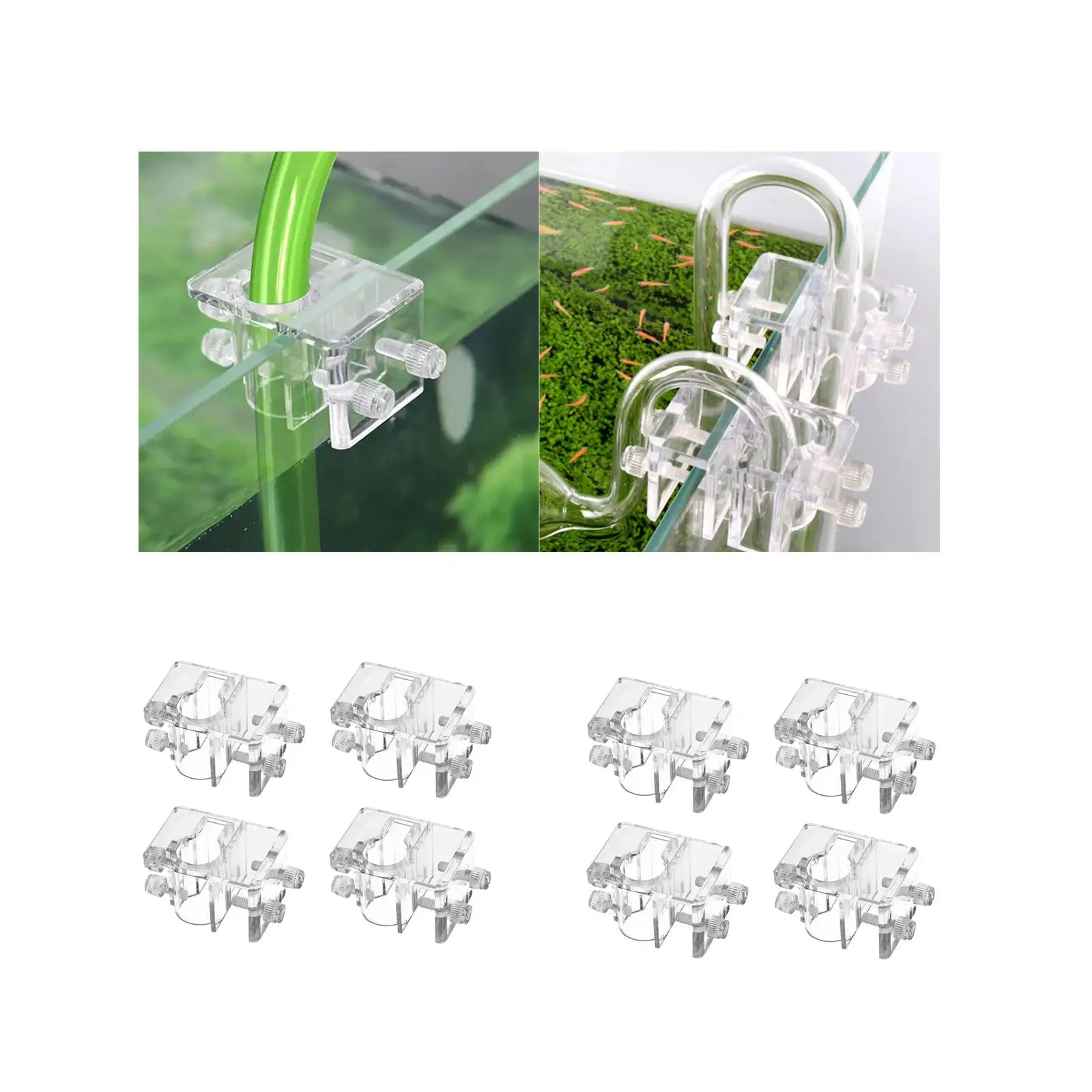 4x Soft Tube Fixture Holder Water Pipe Fixing Clamps Hose Holder Mounting Clip