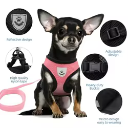 Arnés transpirable ajustable para perros y gatos – Paseos cómodos