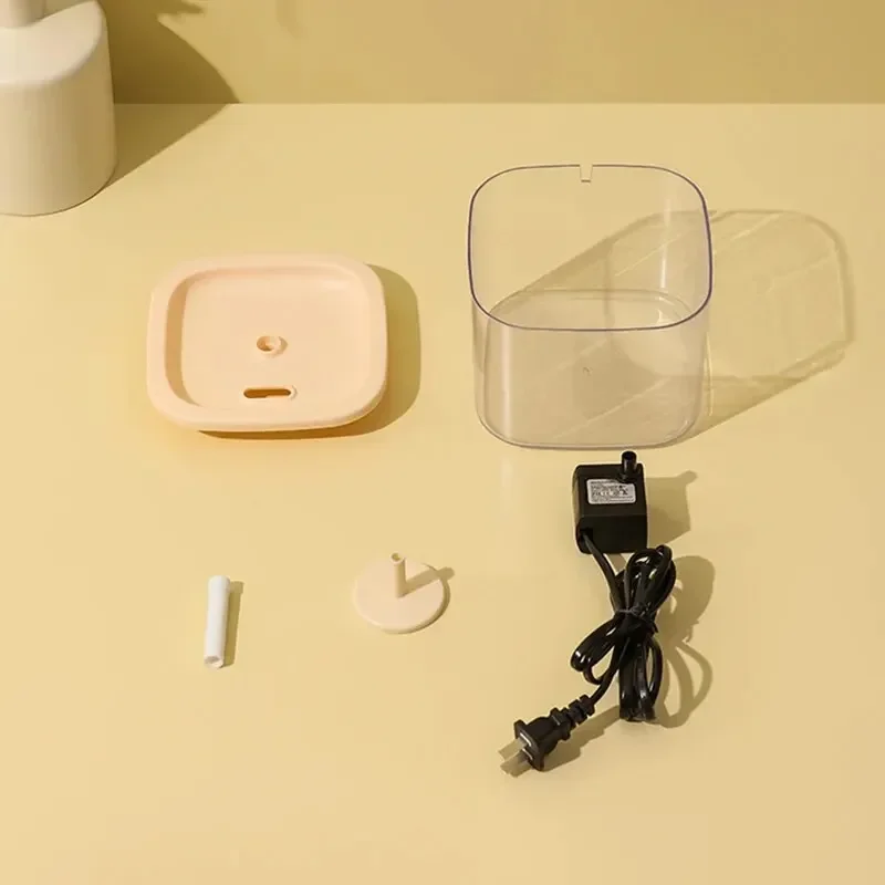 Comedero de agua transparente para mascotas, dispensador de agua automático, mini fuente, enchufe chino, silencioso, 1000ml - imagen 5