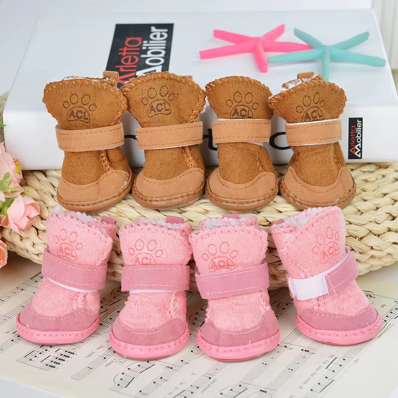 Botas de invierno antideslizantes para perros pequeños y medianos - imagen 5