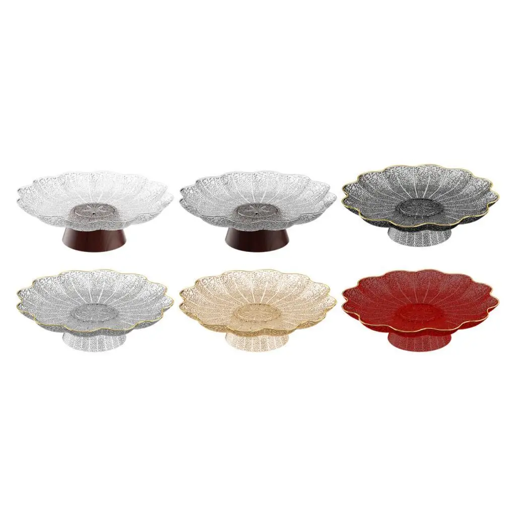 Frutero con patas, plato de comida, centros de mesa grandes prácticos, cesta de fruta estética, bandeja para servir dulces y aperitivos, nueces