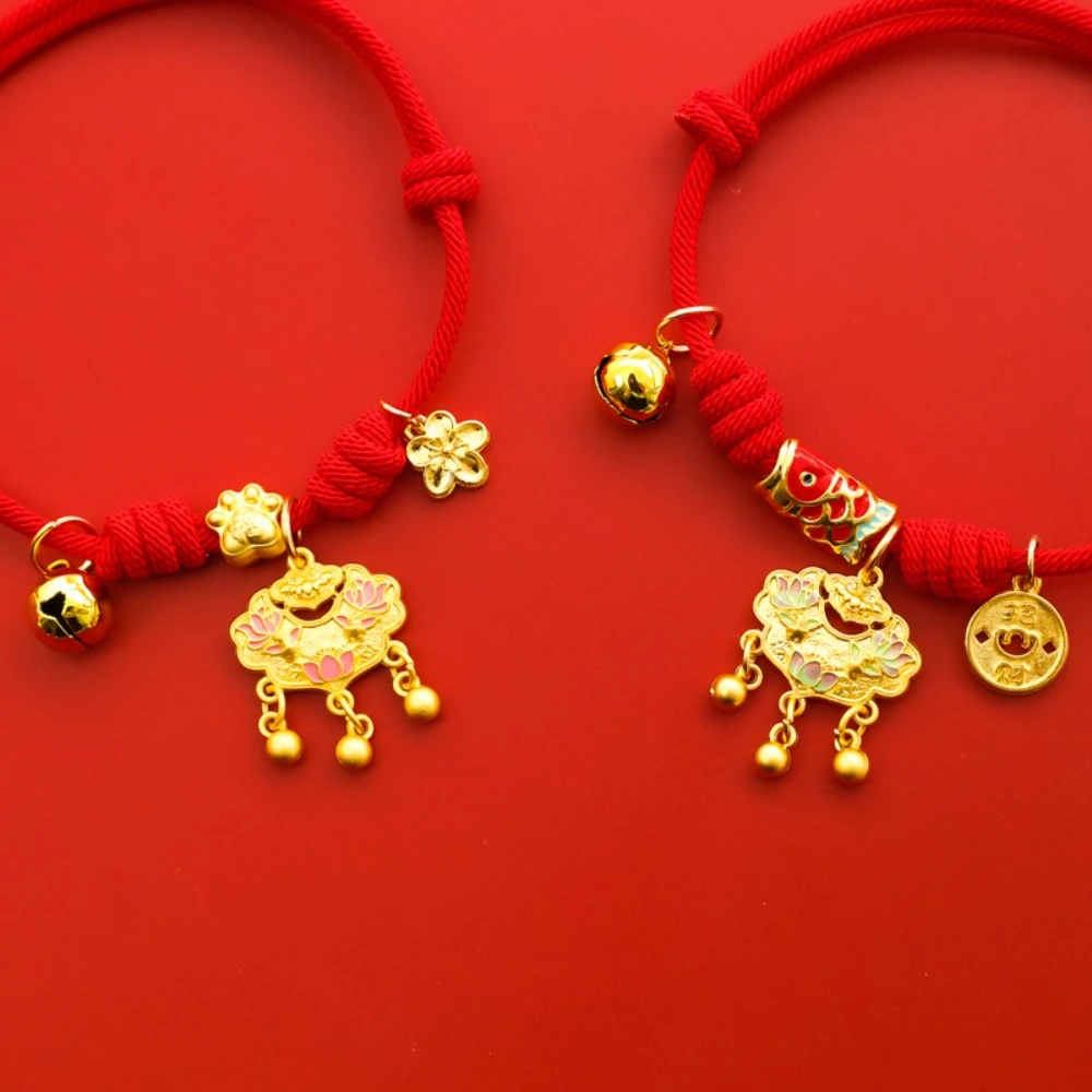 Collar Año Nuevo para gatos y perros amuleto longevidad, koi y campana - imagen 3