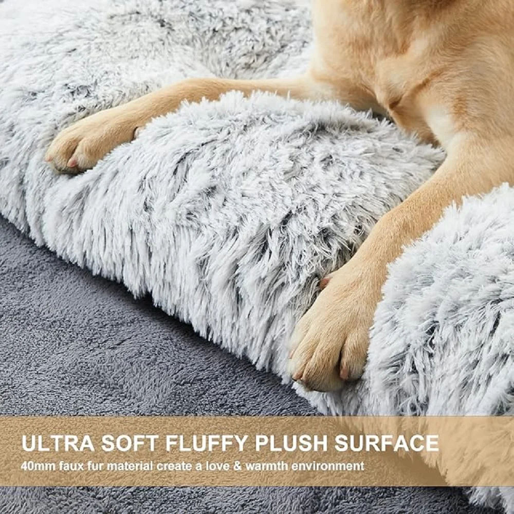 Large Plush Dog Bed Sofa Thickened Warm Dogs Sleeping Bed Mat Dog Crate Mat Bed For Small Medium Large Dog Bed Bottom Non-slip - imagen 3