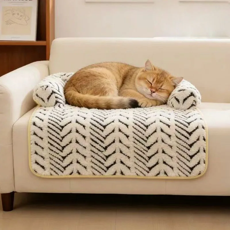 Colchoneta gruesa de felpa para gatos y perros, todo el año - imagen 3