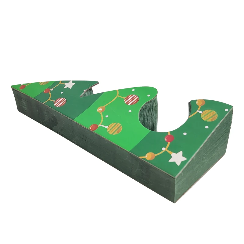 Árgano mágico plegable para gatos, árbol de Navidad, juguete para gatos, tablero rascador Vertical plegable resistente al desgaste, suministros para mascotas - imagen 4
