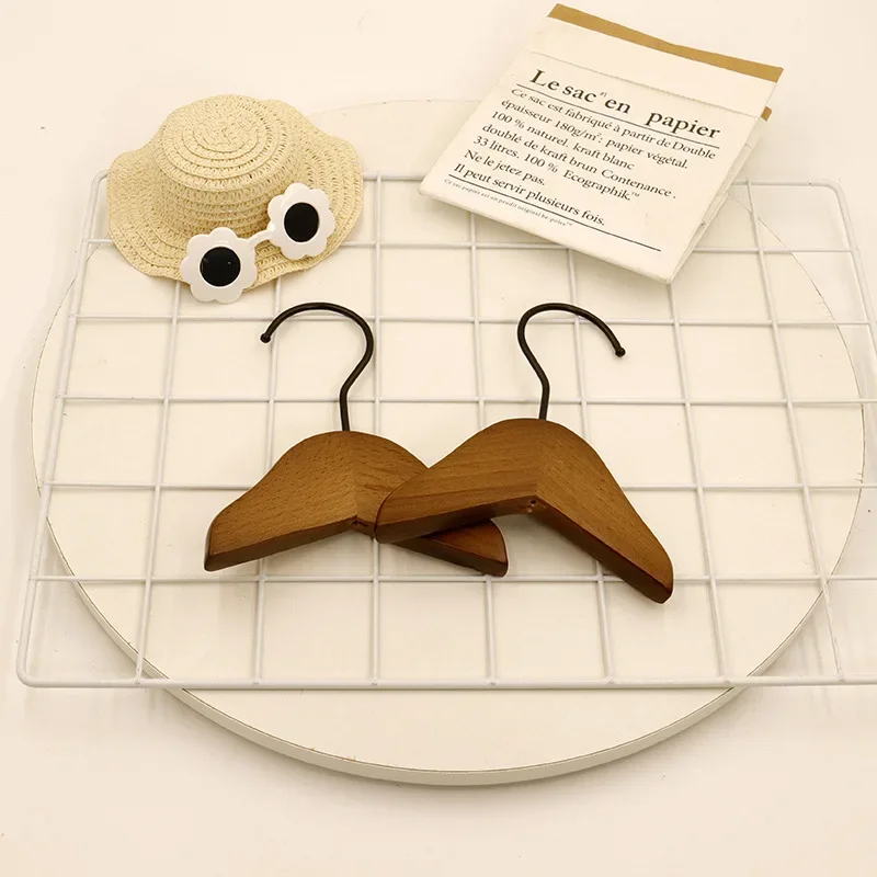 Pet Clothes Hanger Dog Clothes Hanger Solid Wood Pet Dog Clothes Hanger Cat Dog Accessories Pet Products Cat Accessories - imagen 3